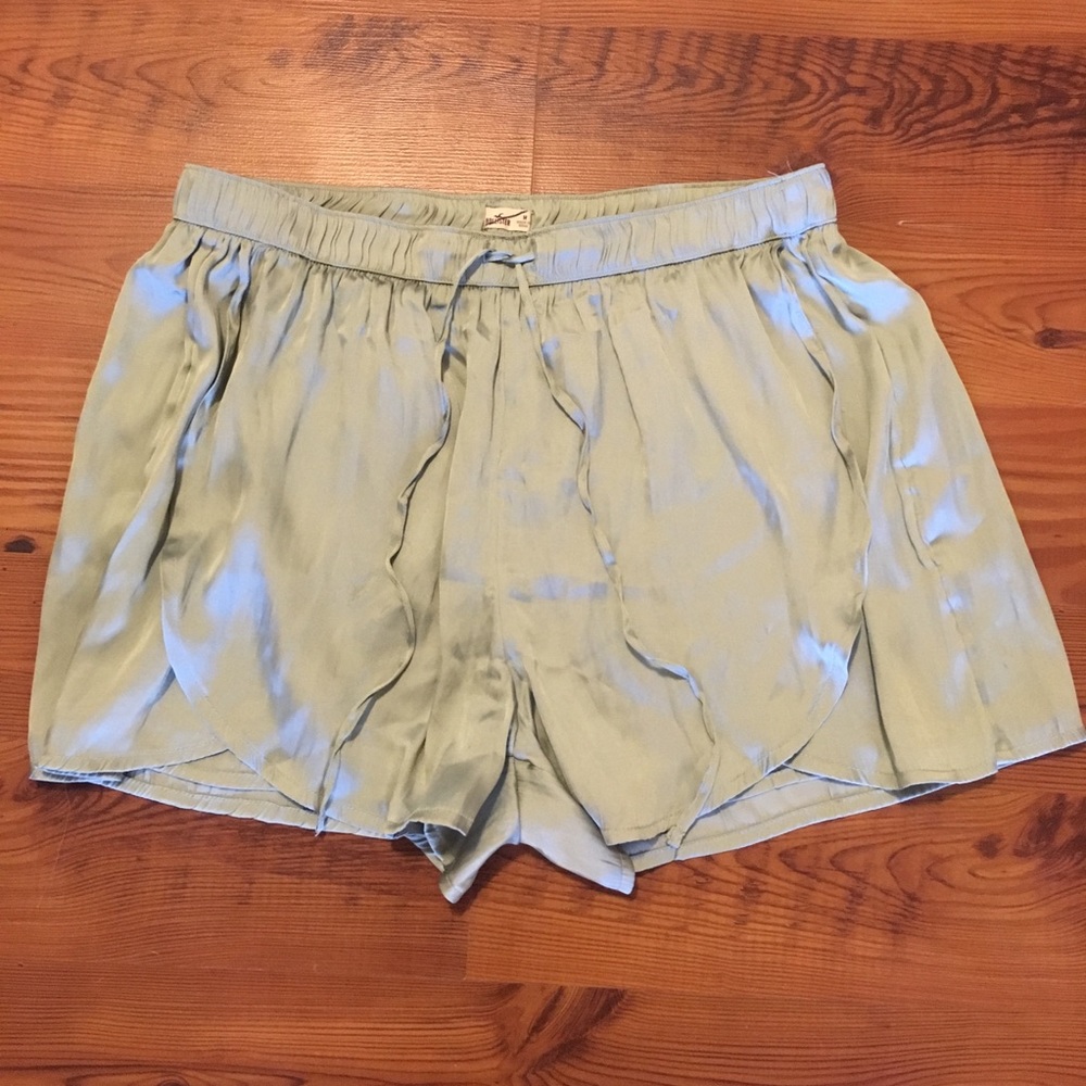 Satin Drawstring Shorts - Picture 3 of 4